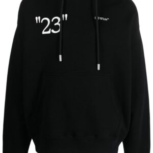 Off-White KIT text-print cotton hoodie