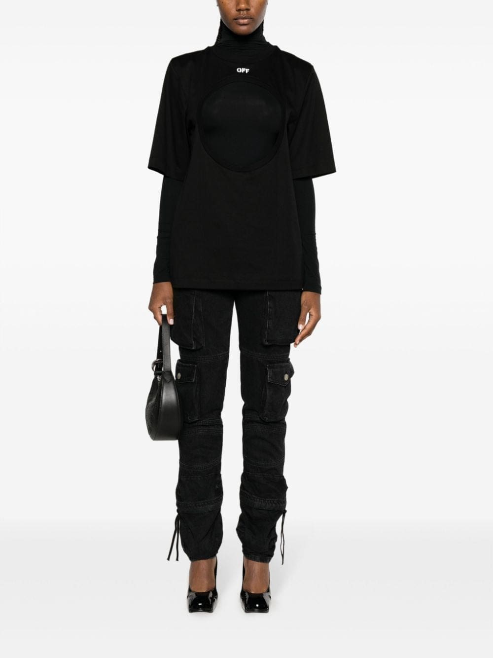 Off-White Meteor double-layer cotton T-shirt - Image 2