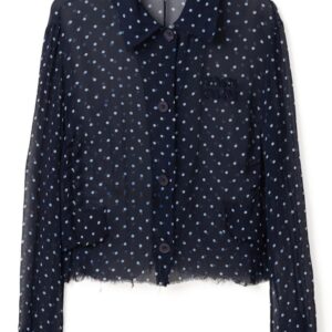 Miu Miu  polka-dot silk-chiffon blouse