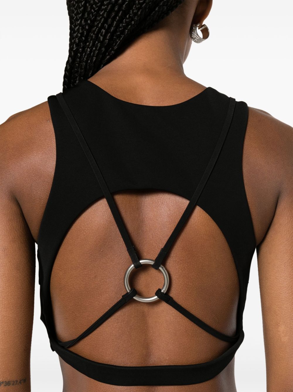 Off-White ring-detail cropped tank top - Image 5