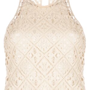 Off-White crochet-knit cropped tank ntop