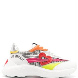 Love Moschino colour-block panelled leather sneakers