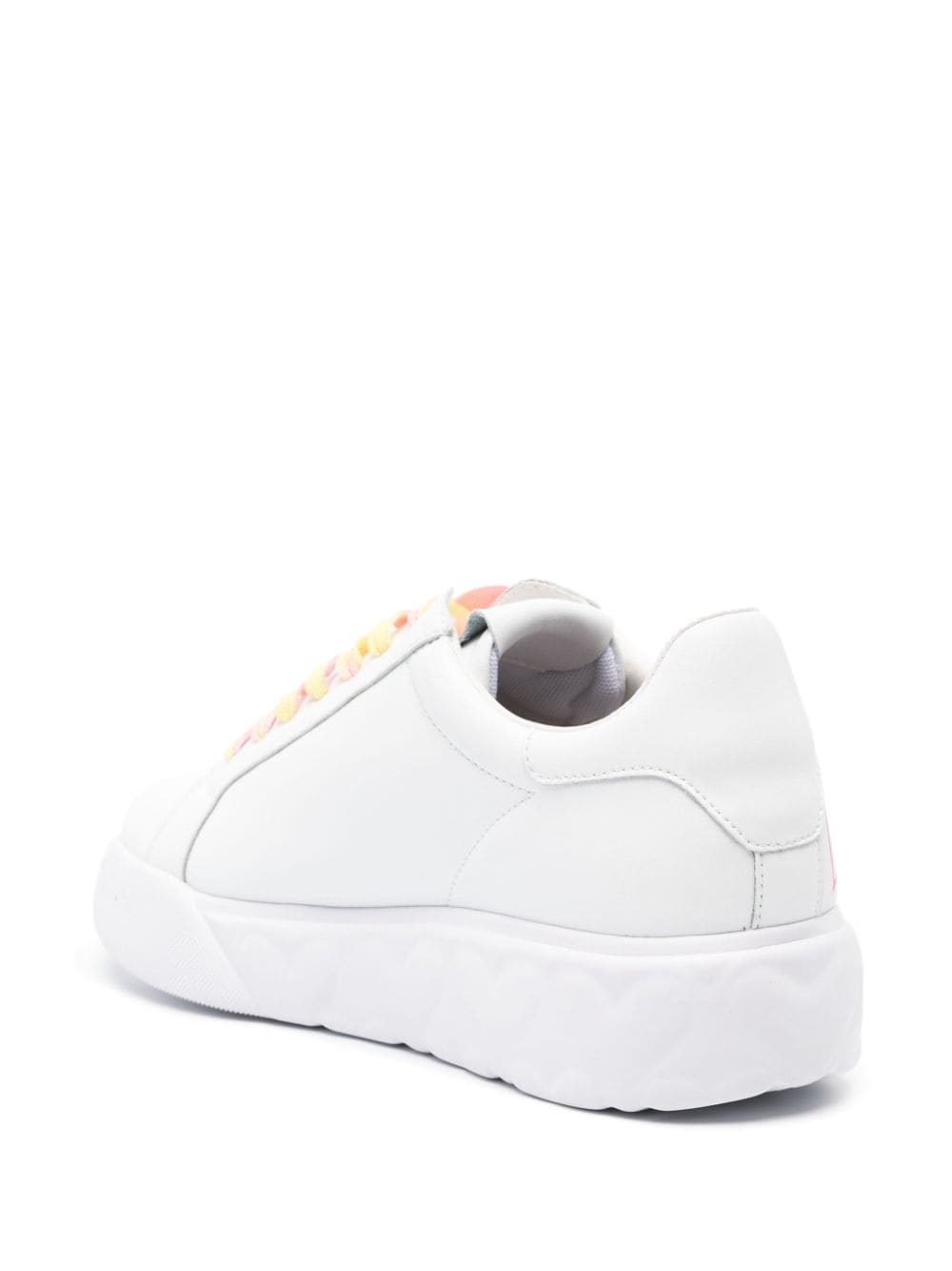 Love Moschino logo-print leather sneakers - Image 3