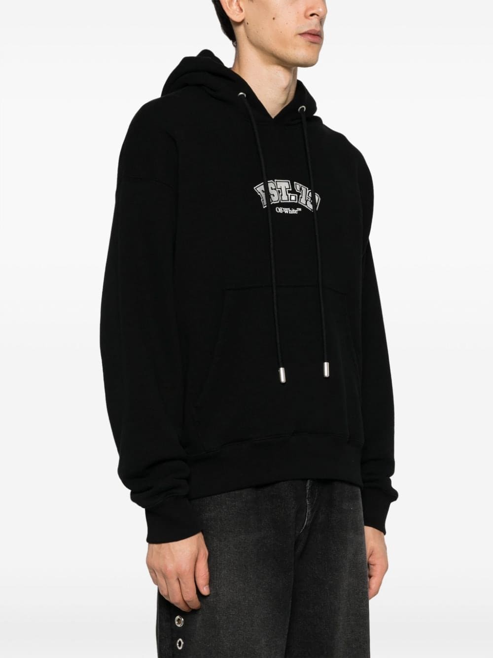Off-White Logic cotton hoodie - Image 5
