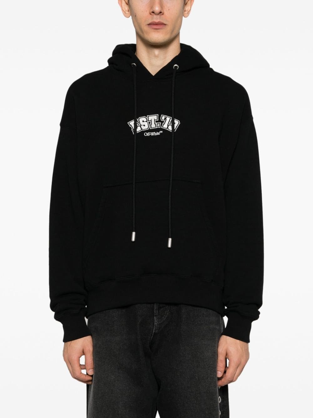 Off-White Logic cotton hoodie - Image 4