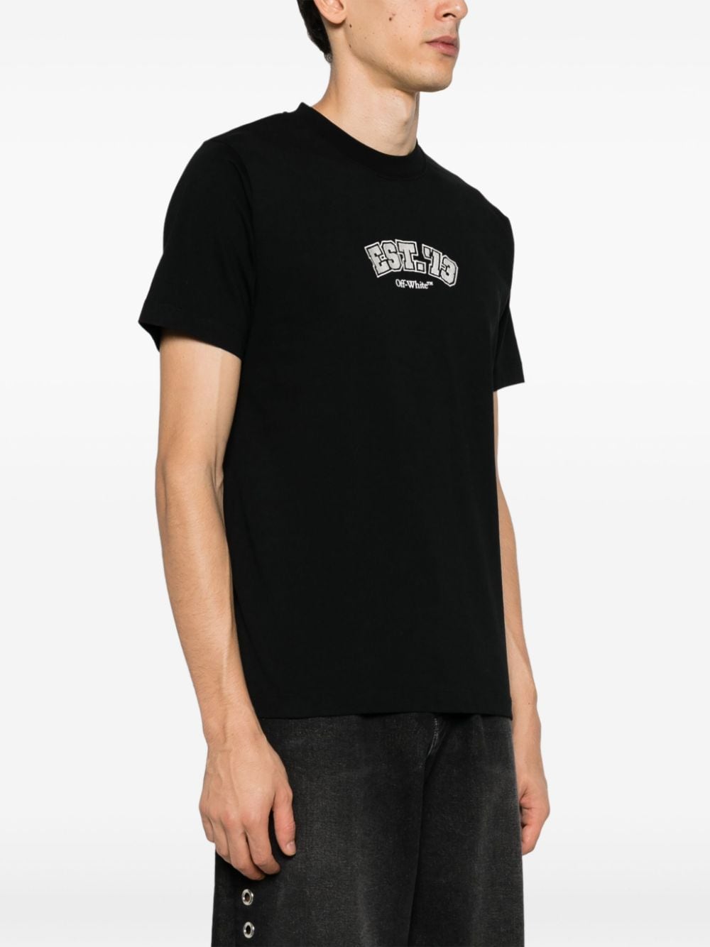 Off-White Logic cotton T-shirt - Image 5