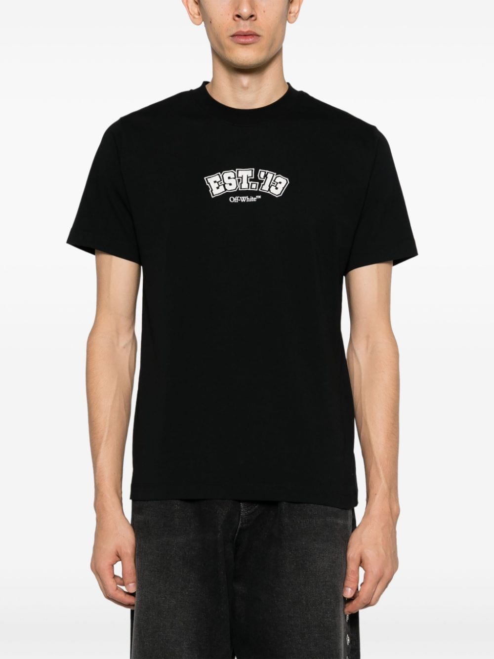 Off-White Logic cotton T-shirt - Image 4