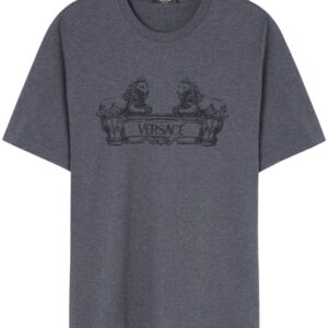 Versace  logo-print cotton T-shirt