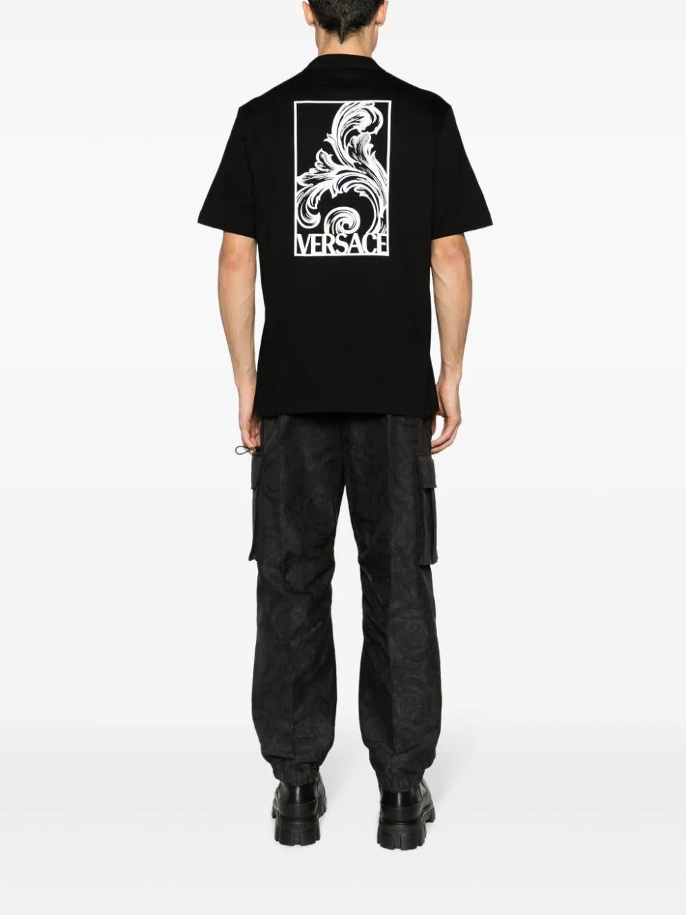 Versace Palmette-print cotton T-shirt - Image 2