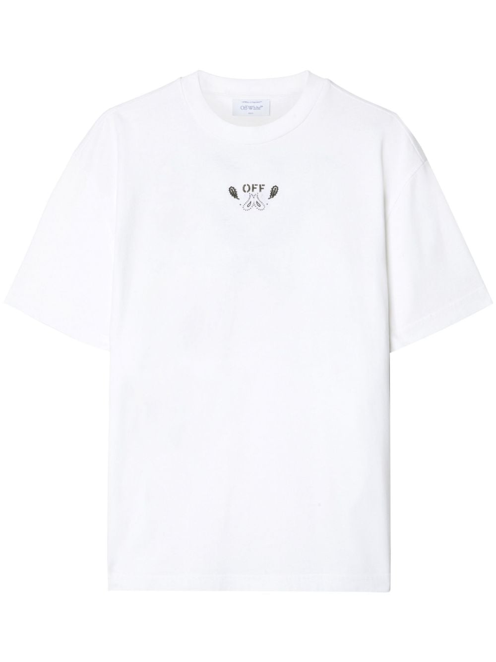 Off-White Arrow-embroidered cotton T-shirt