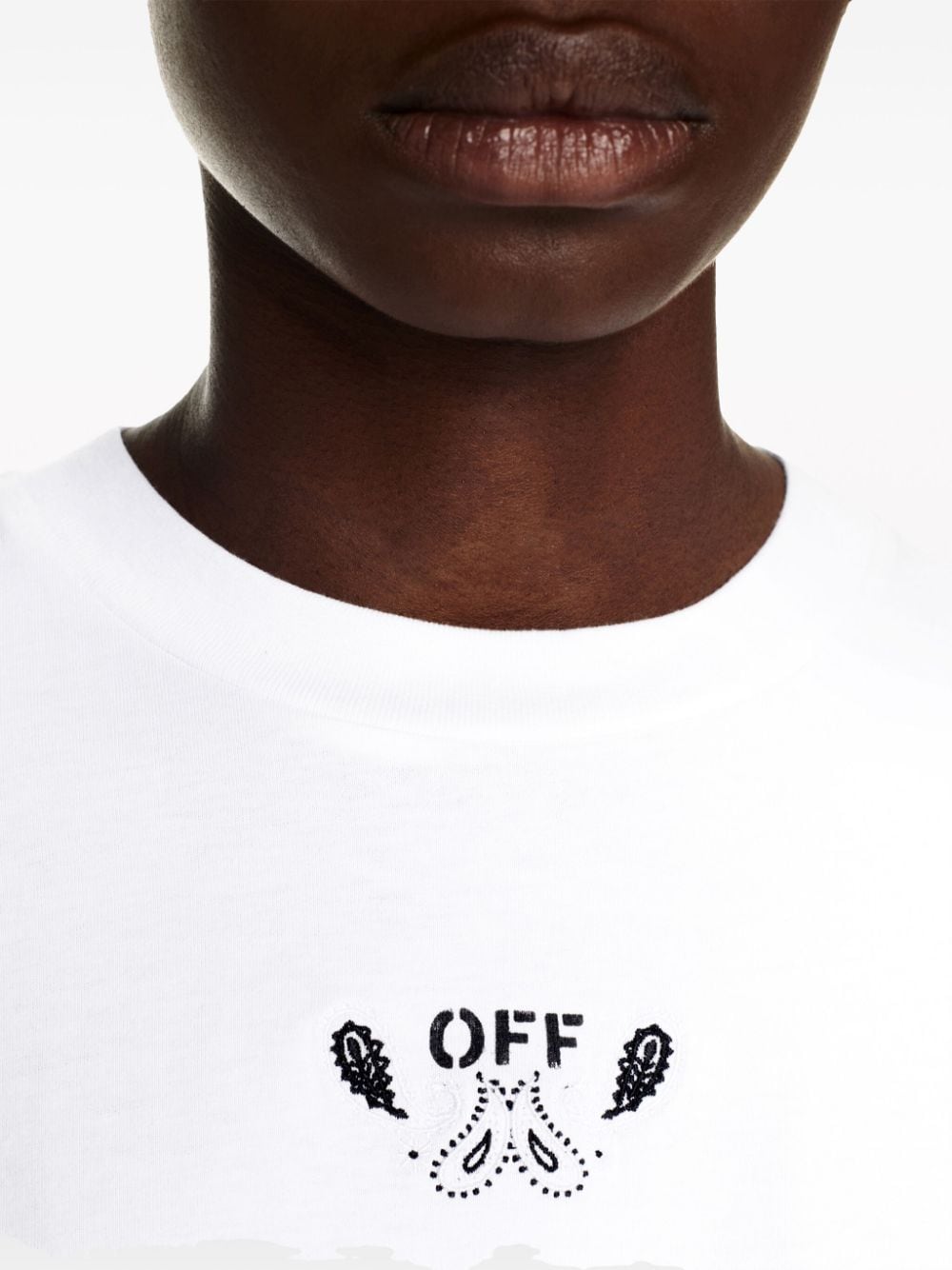 Off-White Arrow-embroidered cotton T-shirt - Image 5