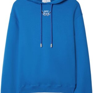 Off-White Arrow-embroidered cotton hoodie