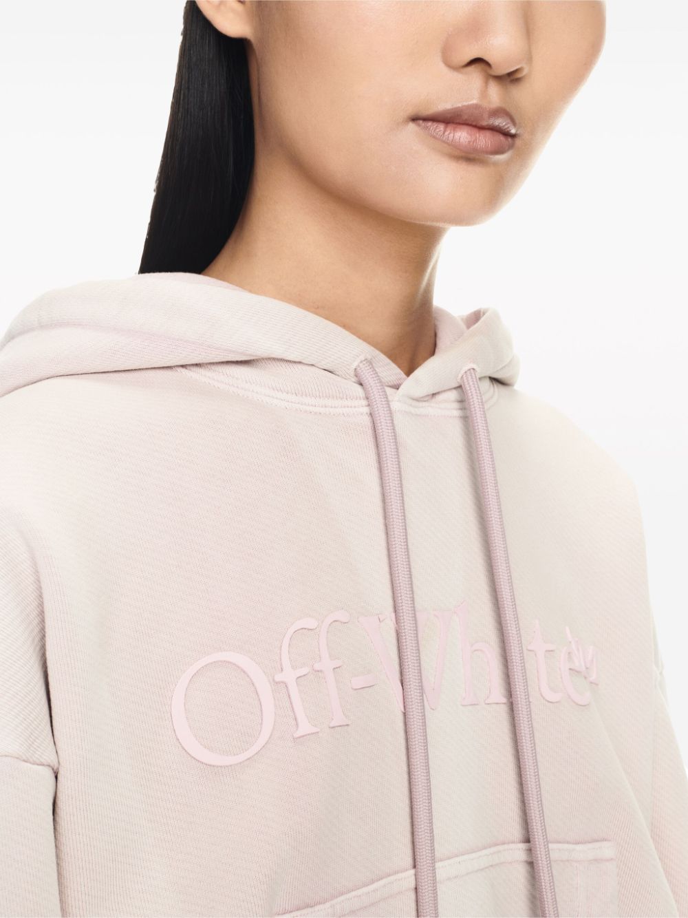 Off-White Laundry logo-embroidered cotton hoosie - Image 5