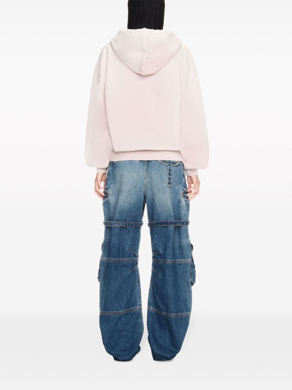 Off-White Laundry logo-embroidered cotton hoosie - Image 4