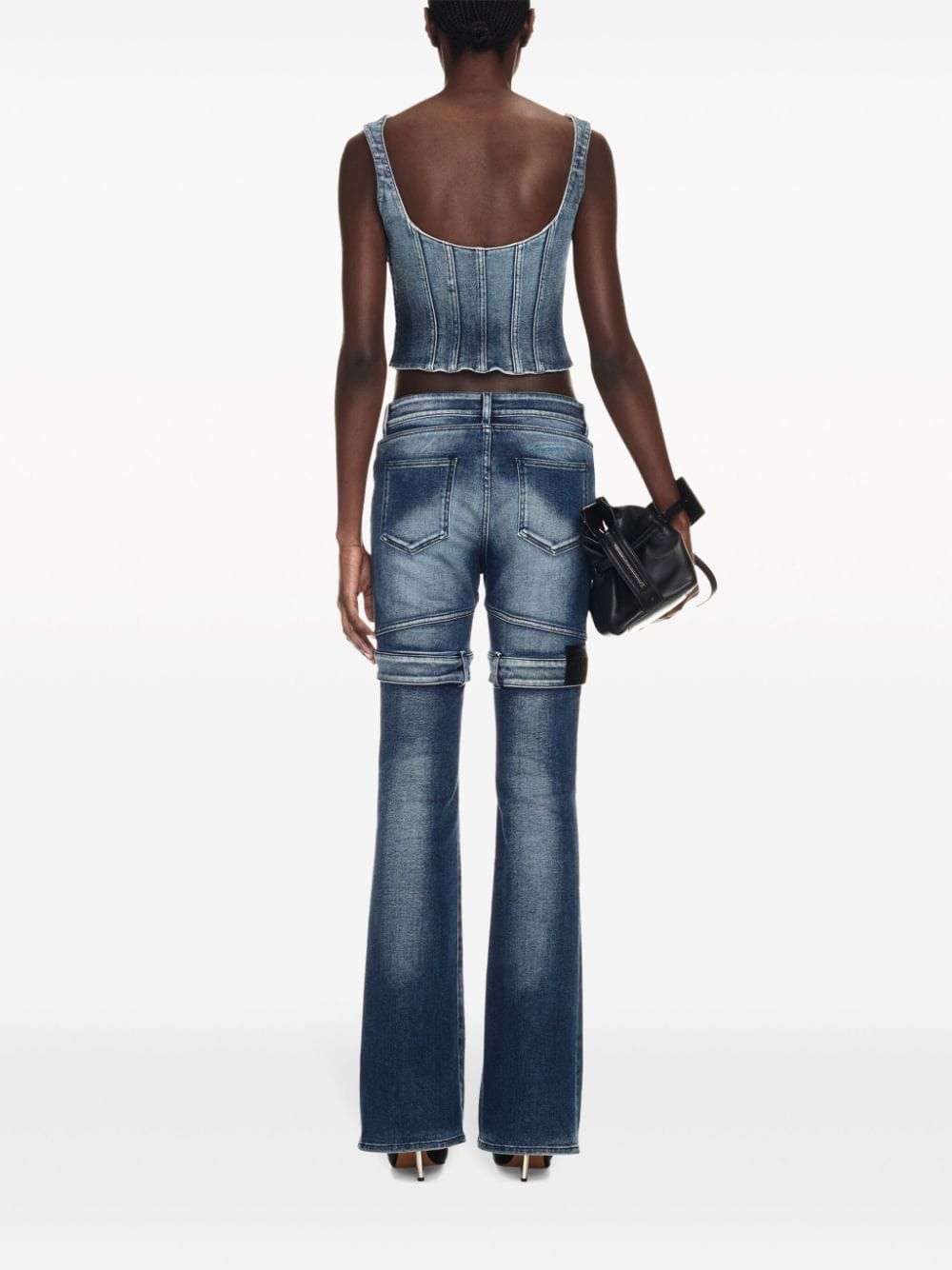 Off-White Bustier denim cropped top - Image 4