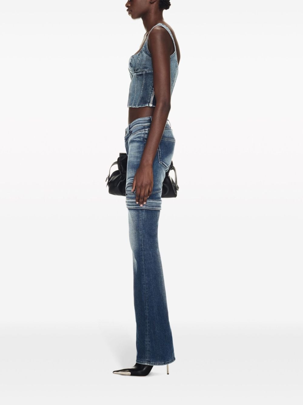 Off-White Bustier denim cropped top - Image 3