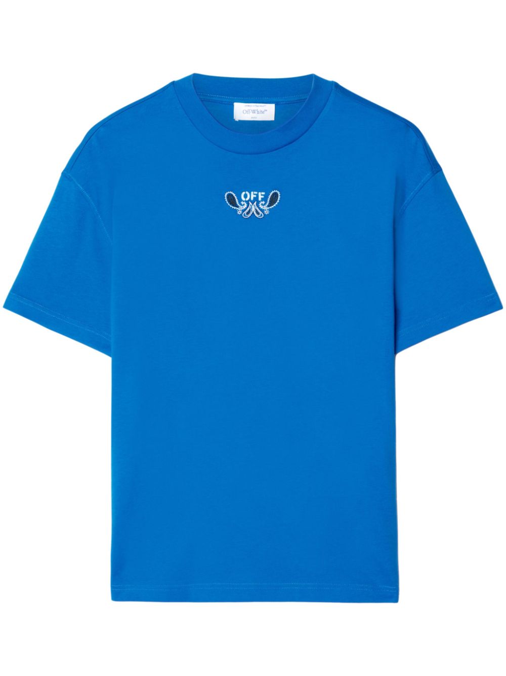 Off-White Arrow-embroidered cotton T-shirt