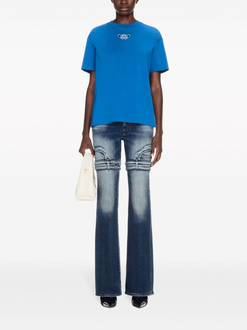 Off-White Arrow-embroidered cotton T-shirt - Image 3