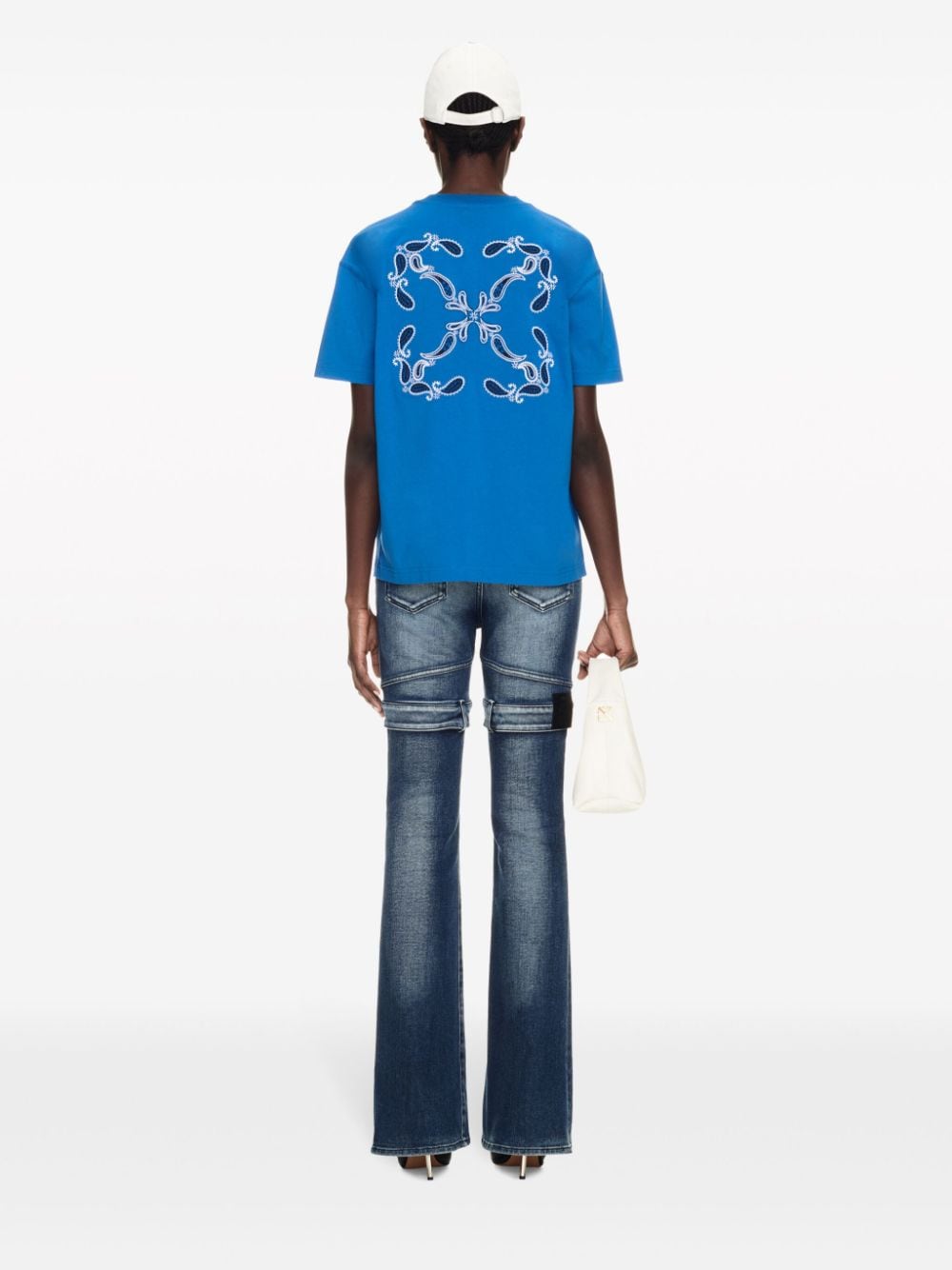 Off-White Arrow-embroidered cotton T-shirt - Image 2