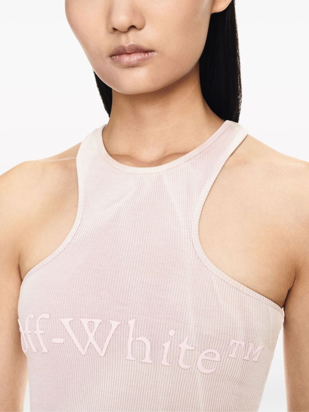 Off-White Laundry Rib Rowing crop top - Image 5