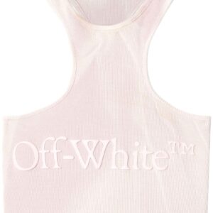 Off-White Laundry Rib Rowing crop top