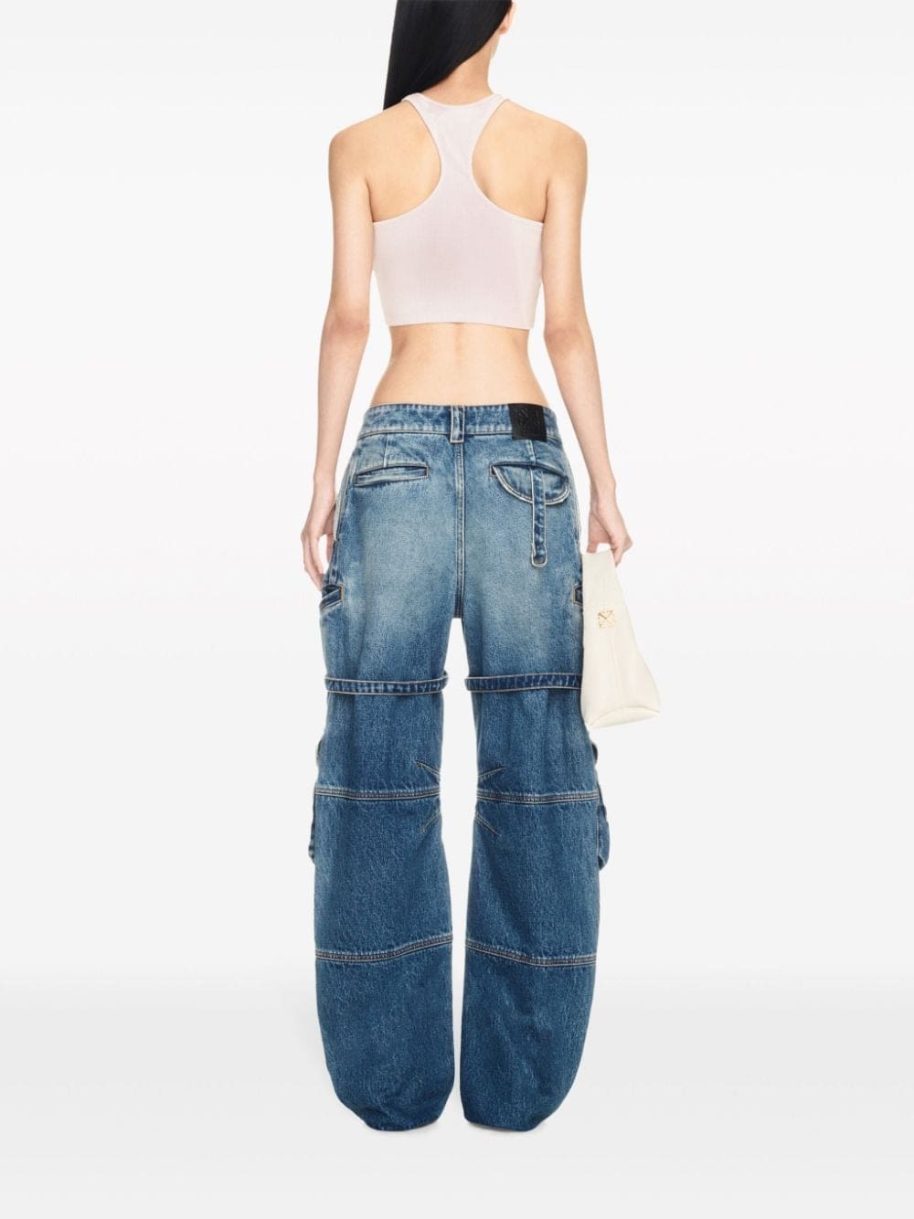 Off-White Laundry Rib Rowing crop top - Image 4