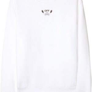 Off-White bandana-embroidered cotton sweatshirt