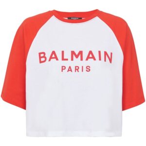 Balmain logo-print cotton T-shirt