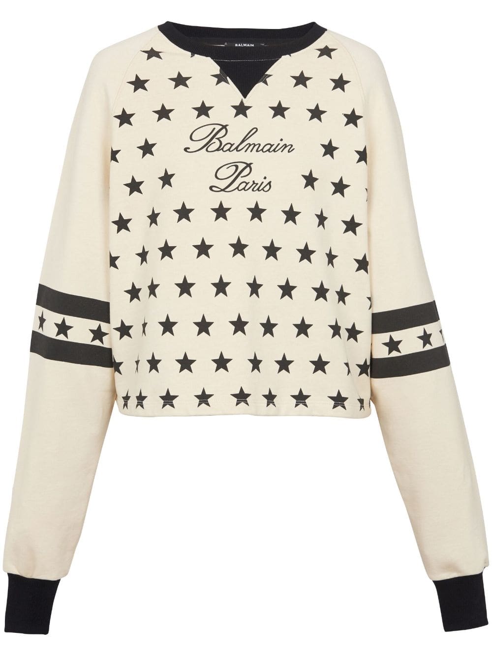 Balmain Signature-logo organic-cotton sweatshirt