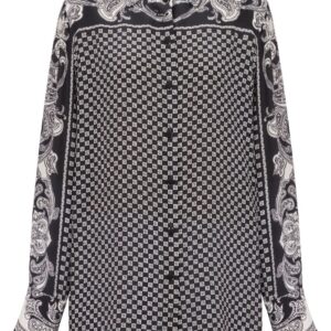 Balmain paisley-print silk shirt