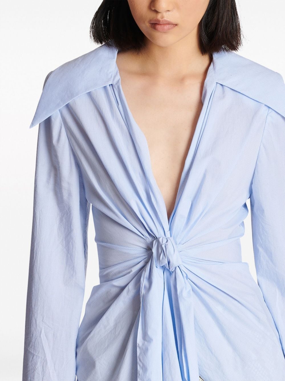 Balmain gingham-check pattern cotton shirt - Image 5