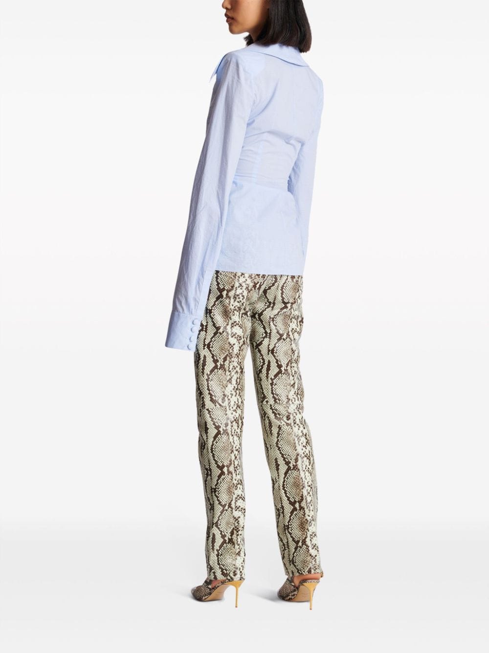 Balmain gingham-check pattern cotton shirt - Image 4