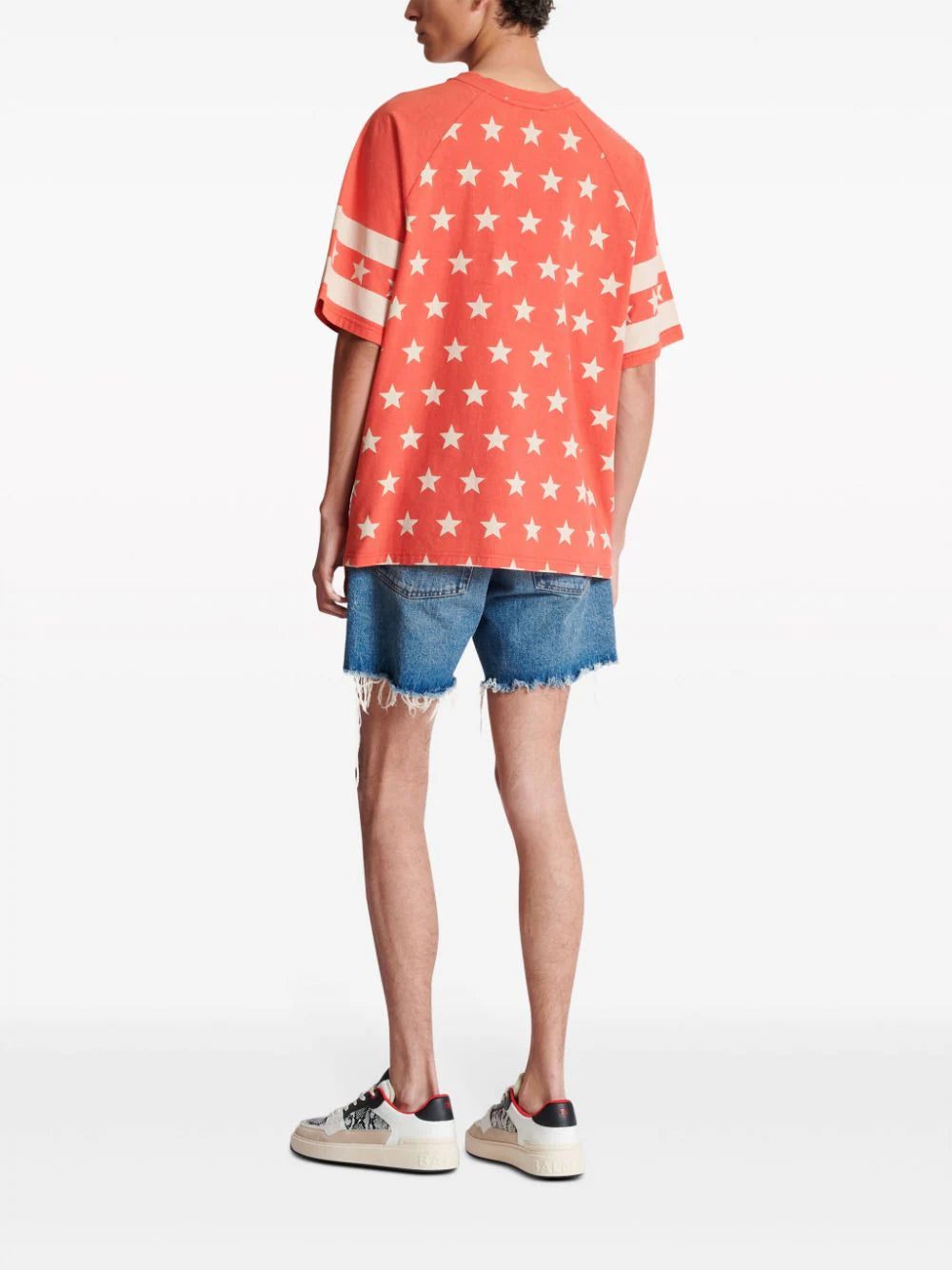 Balmain Signature Stars cotton T-shirt - Image 4