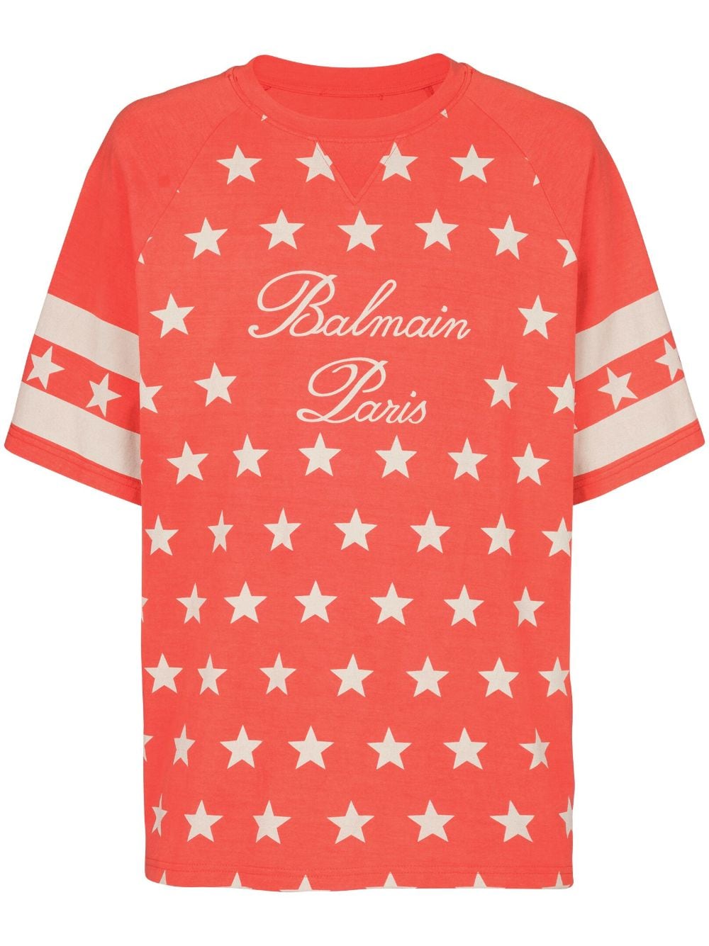 Balmain Signature Stars cotton T-shirt