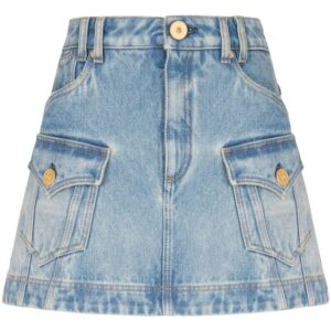 Balmain  A-line denim miniskirt