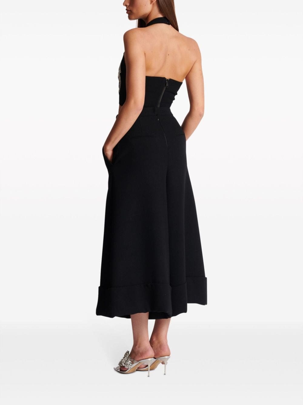 Balmain Baroque embroidered crop top - Image 4