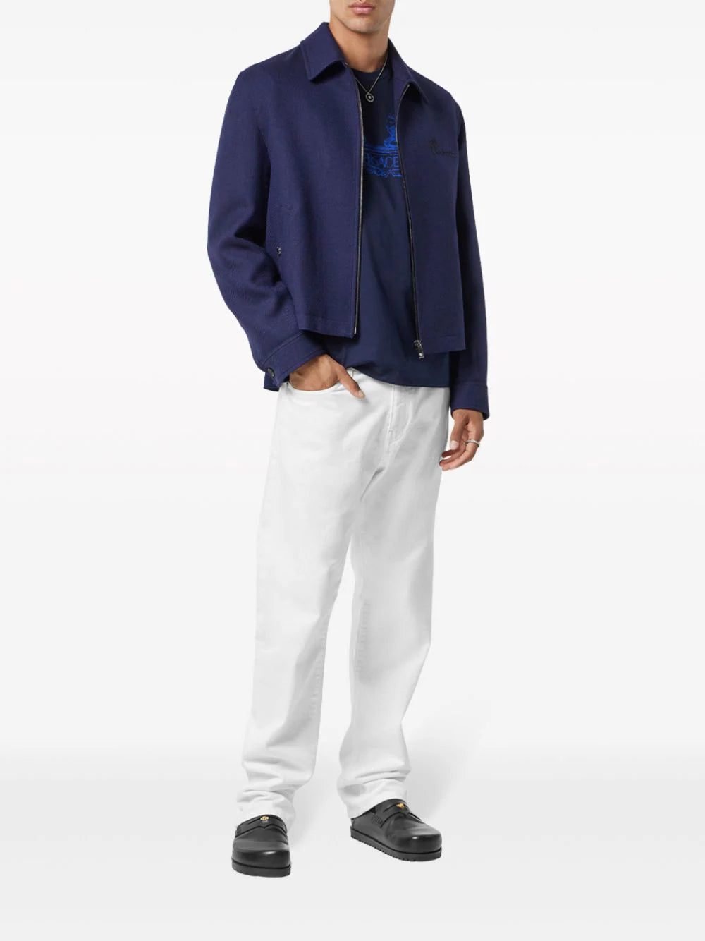 Versace Cartouche cotton T-shirt - Image 2