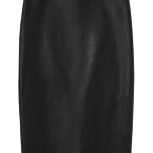 Versace  leather pencil midi skirt