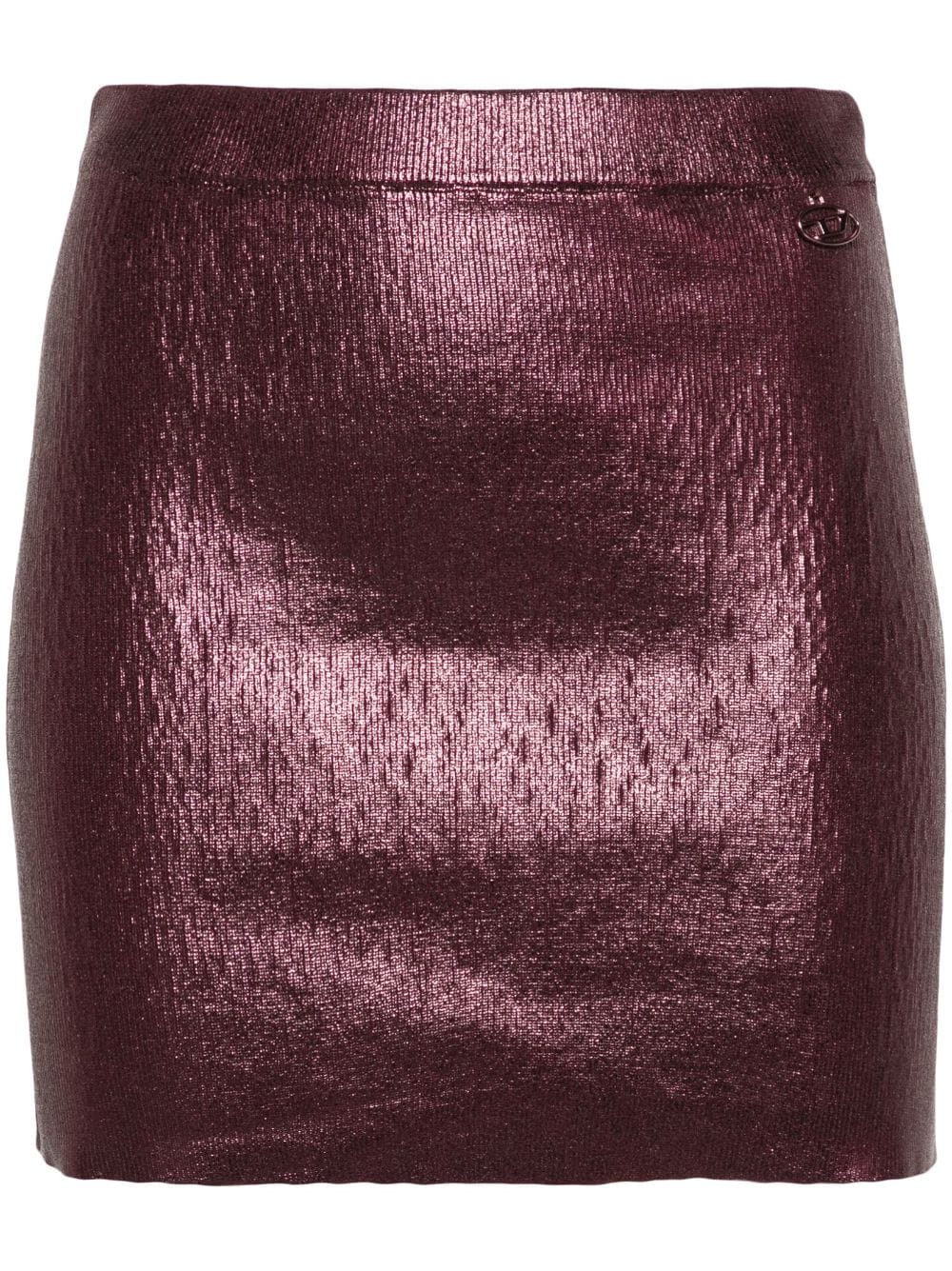 Diesel BR-M-Onerva foiled miniskirt