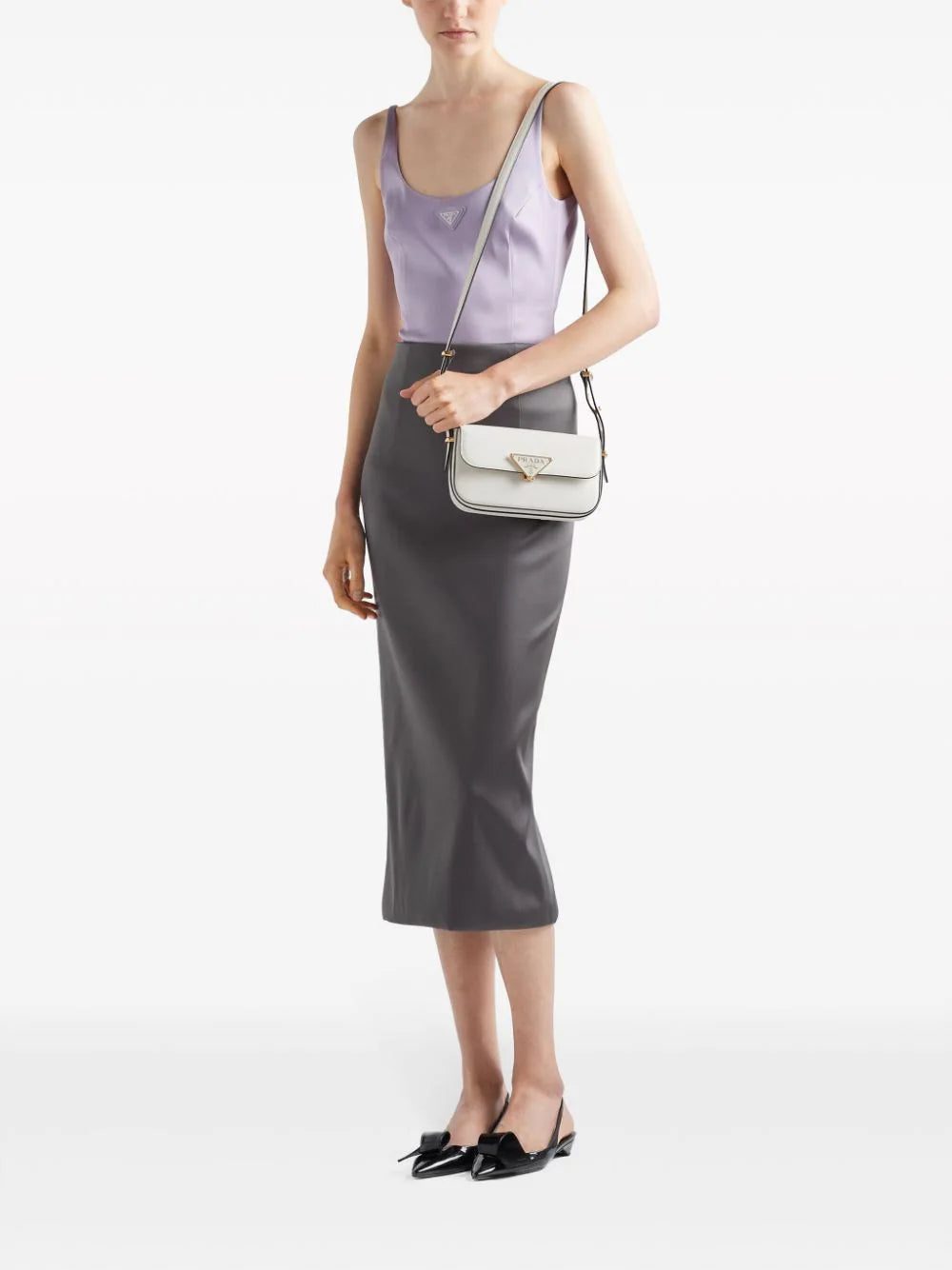Prada satin midi skirt - Image 2
