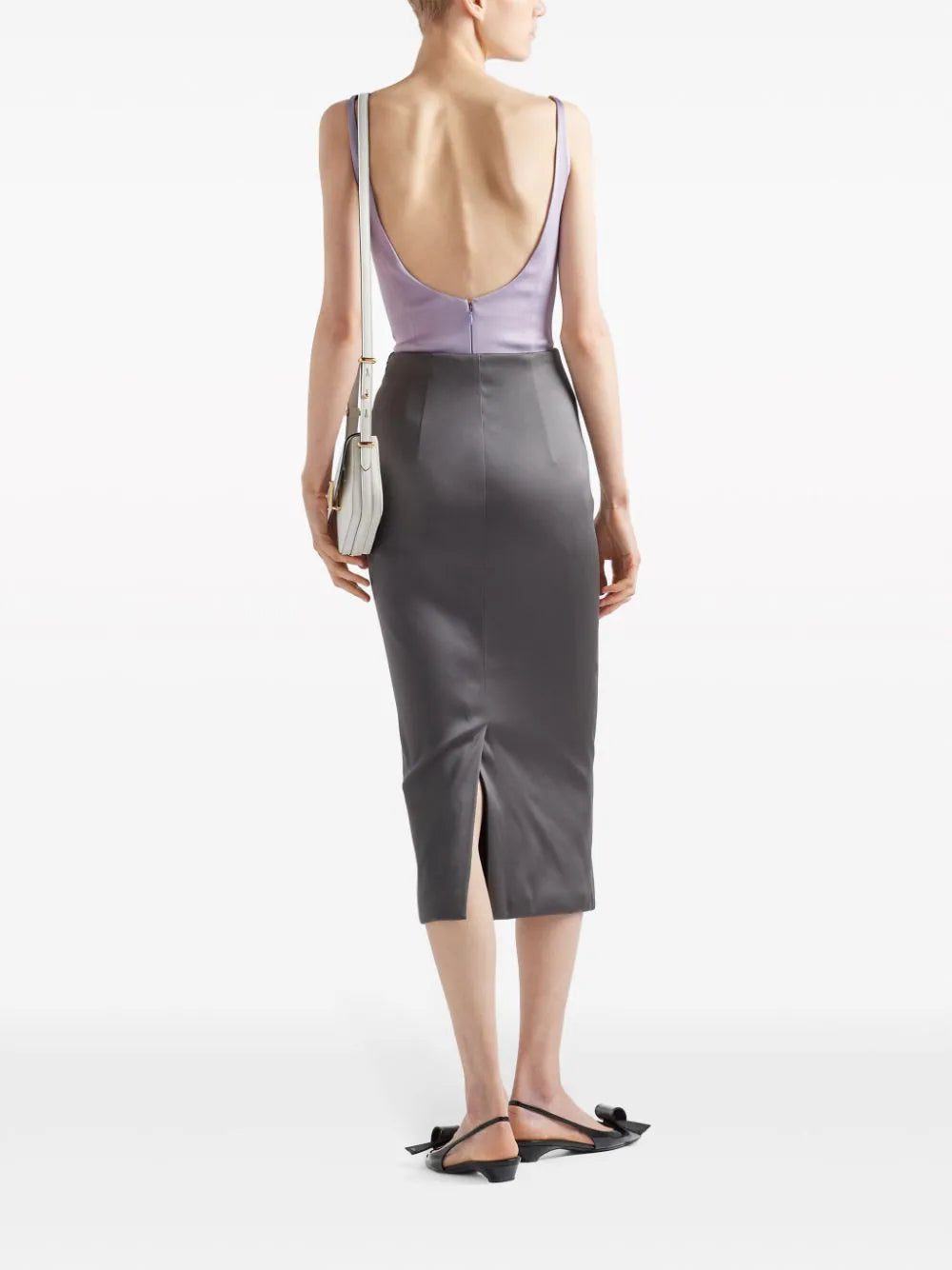 Prada satin midi skirt - Image 3