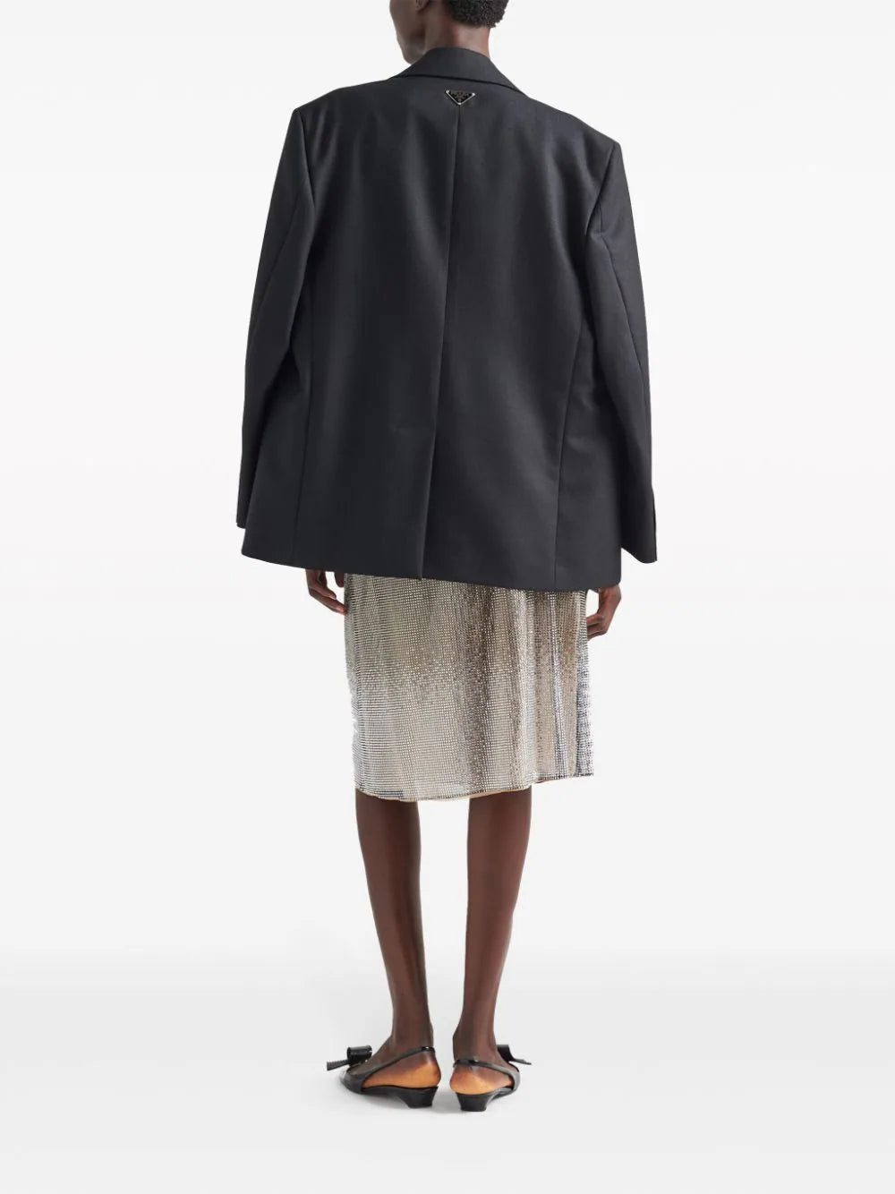 Prada rhinestone-embellished midi skirt - Image 3