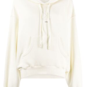 Off-White crystal-embellished cotton hoodie