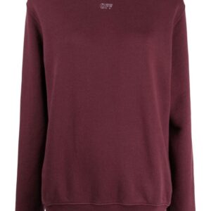 Off-White Arrows embroidered cotton hoodie