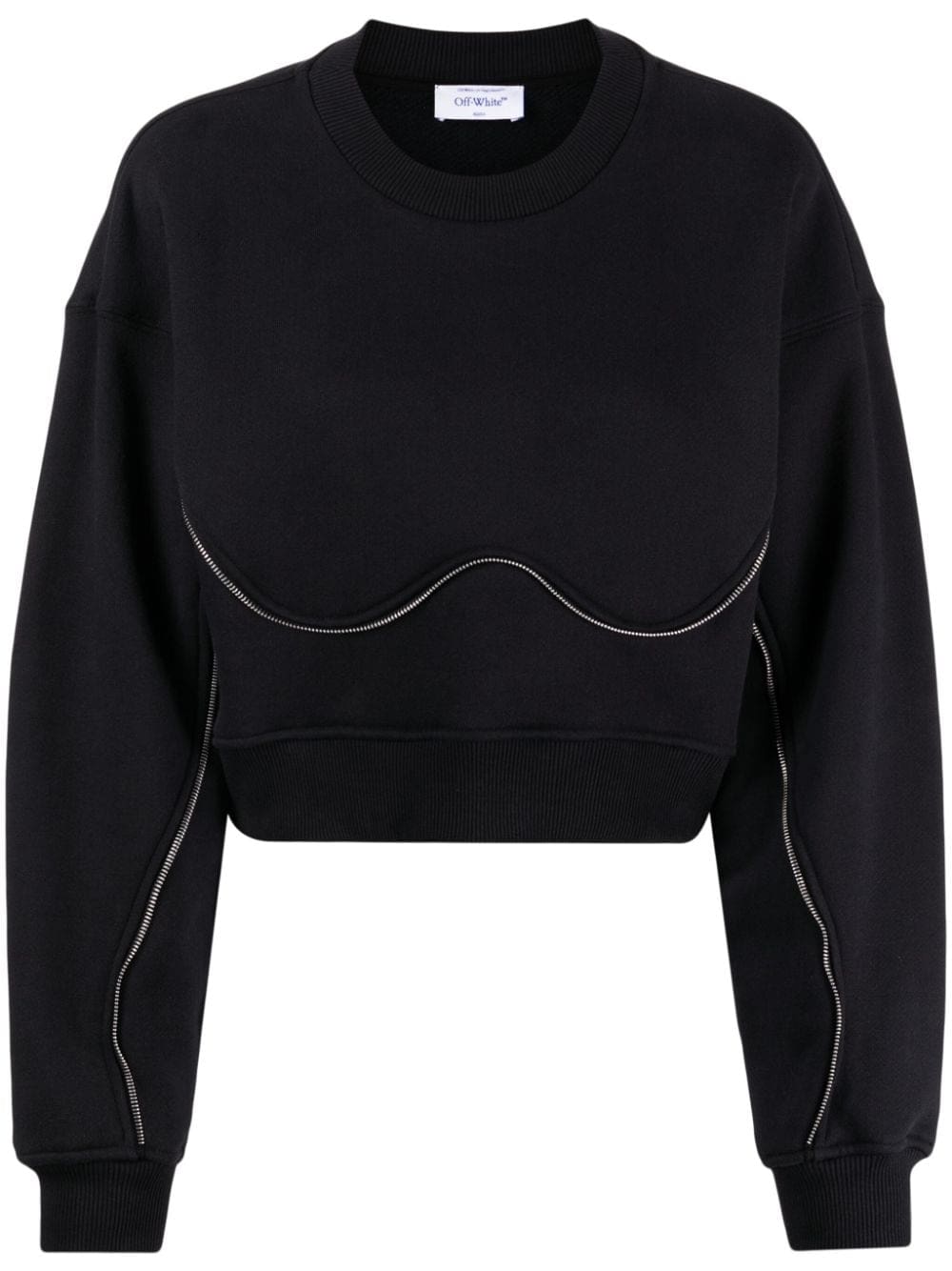 Off-White zipped cropped sweatshirt
