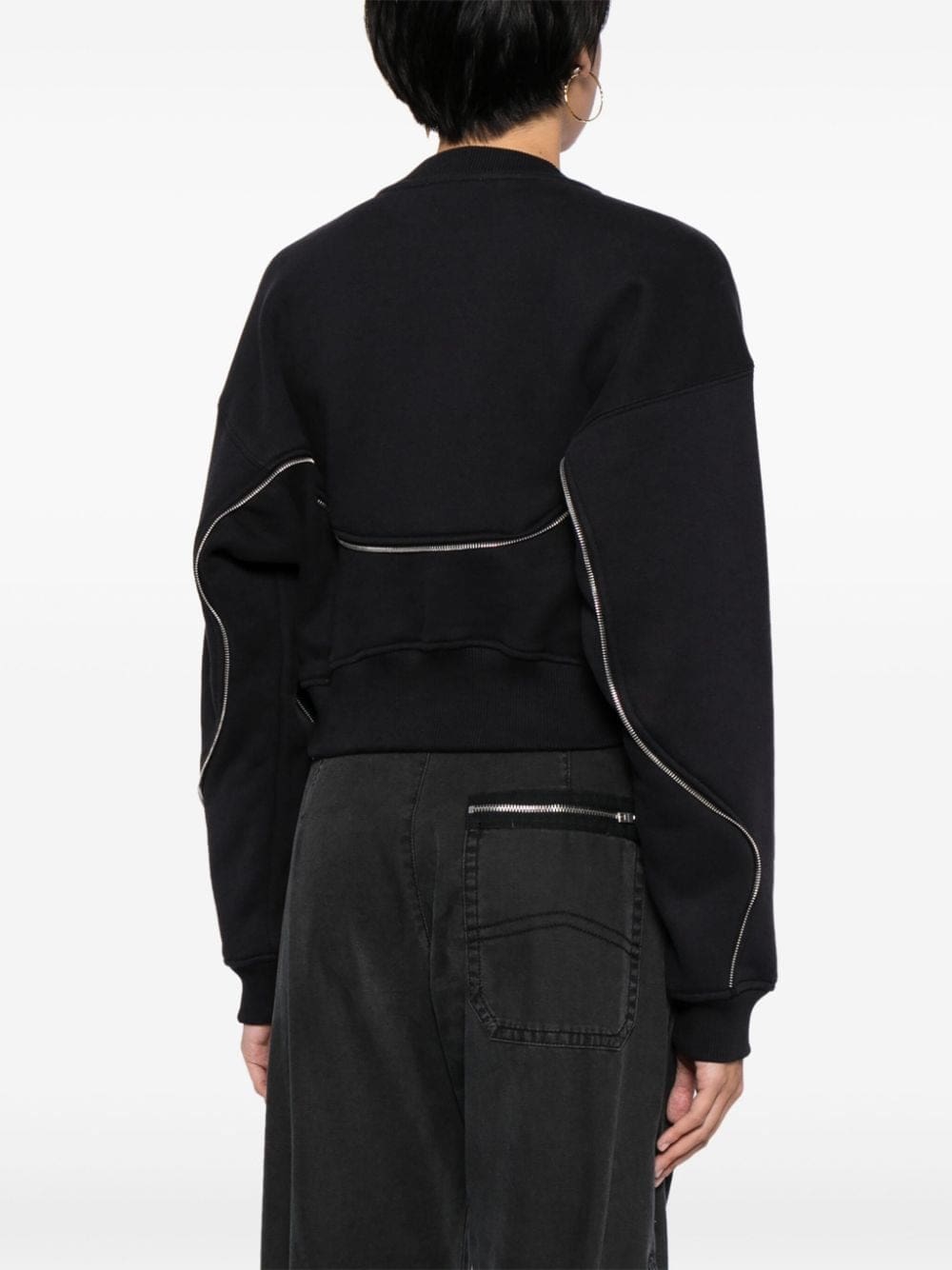 Off-White zipped cropped sweatshirt - Image 4