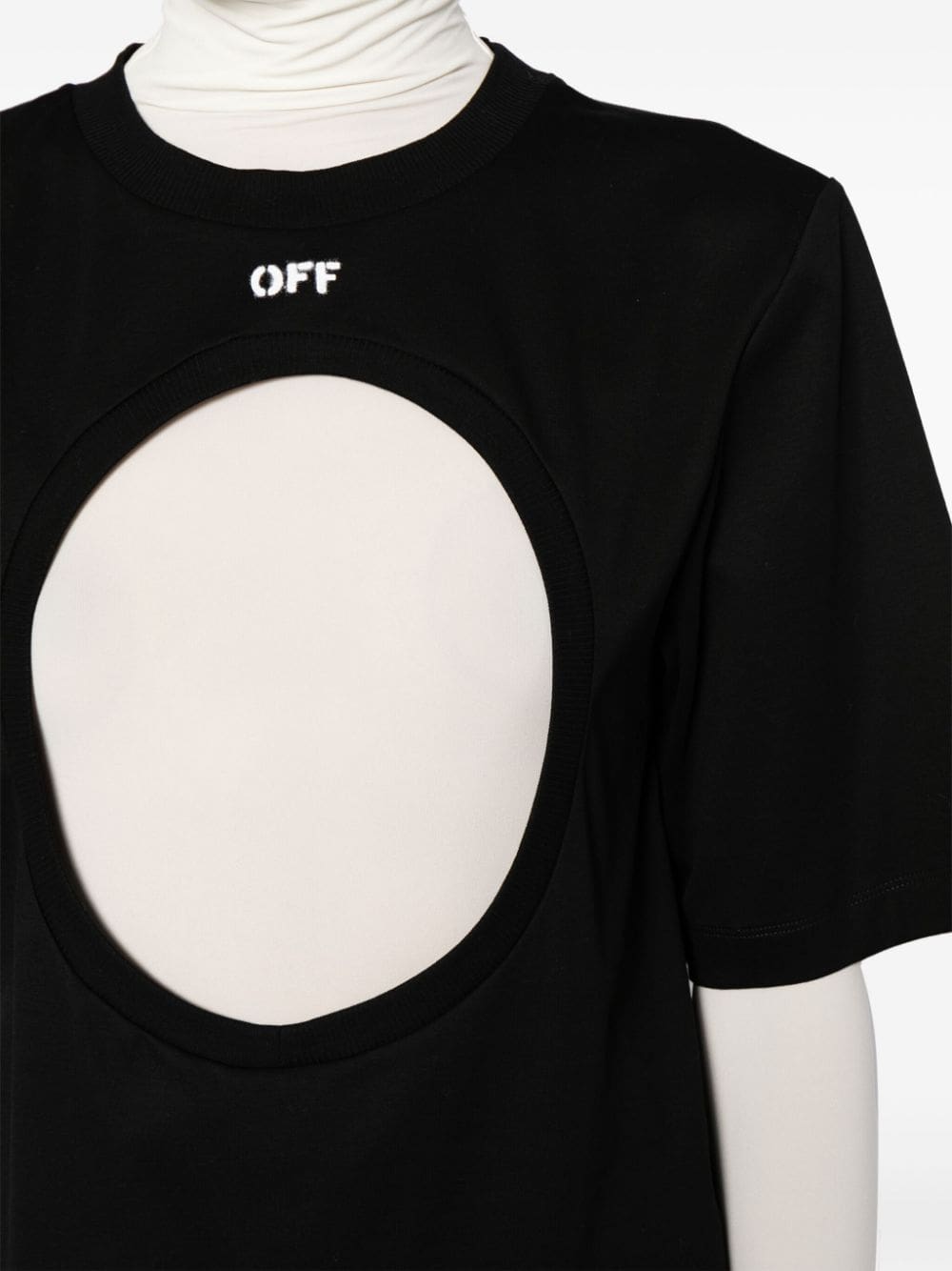 Off-White Meteor layered cotton T-shirt - Image 5