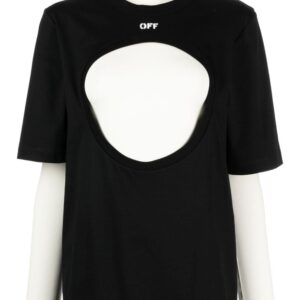 Off-White Meteor layered cotton T-shirt
