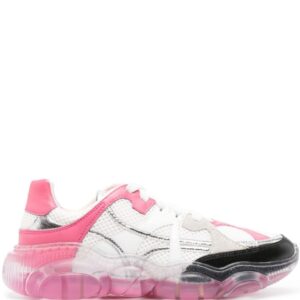 Moschino transparent-sole mesh sneakers