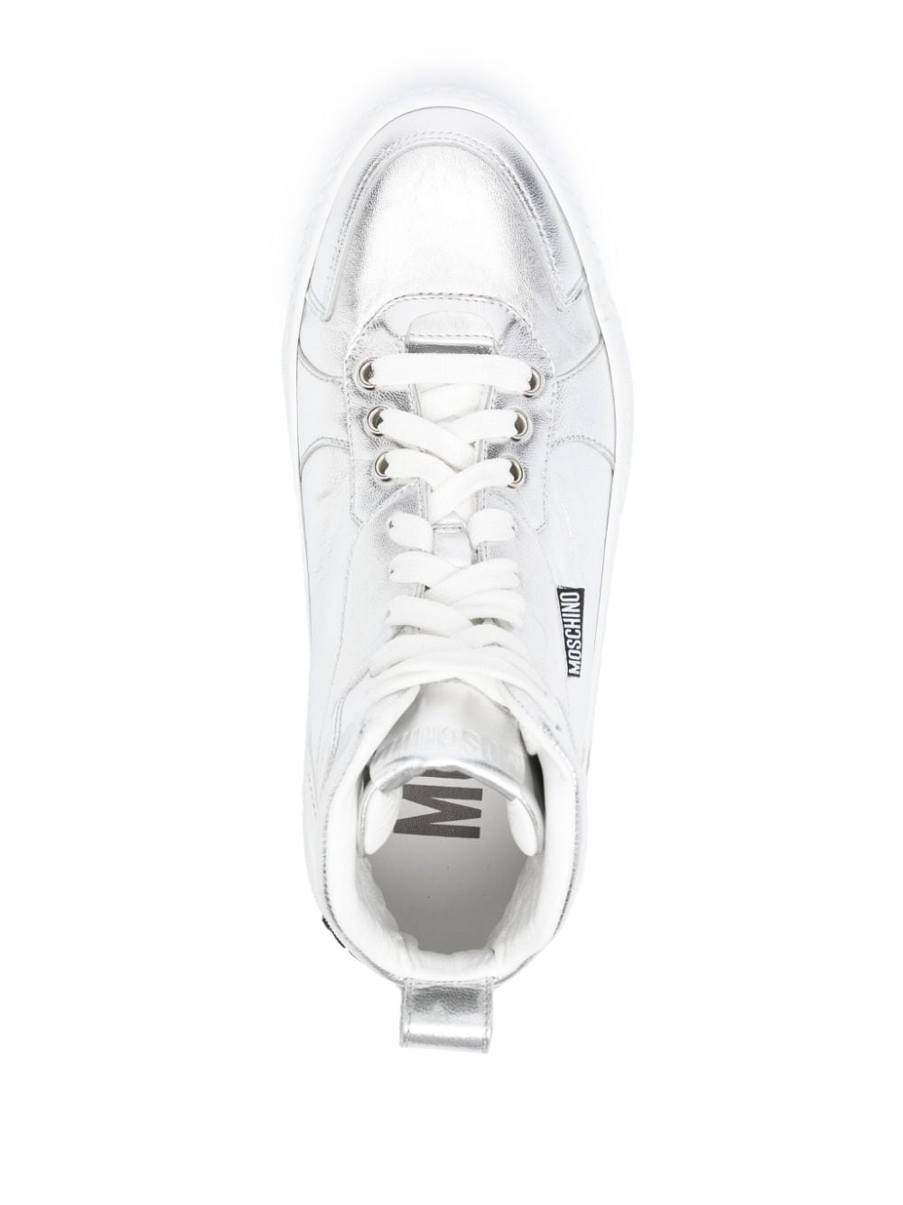 Moschino high-top leather sneakers - Image 4